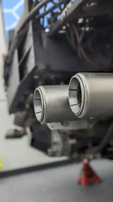 Ferrari exhaust fabrication.